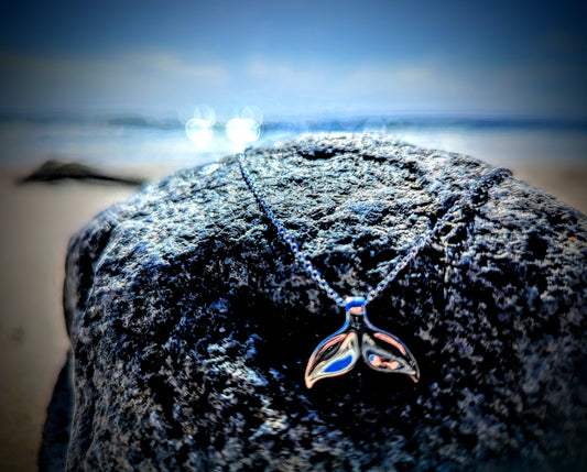 Sterling Silver Whale Tail Necklace
